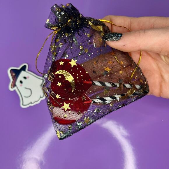 Candy lollipop Earrings • Statement Earrings •Halloween Costume Jewelry Gift set - Picture 9 of 10